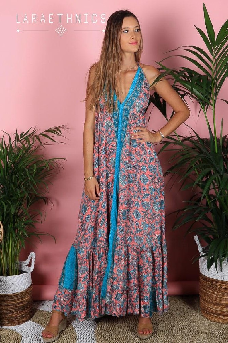 OPEN BACK LONG DRESS - PETAL OPEN BACK LONG DRESS - PETAL