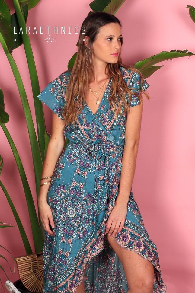 WRAP DRESS - SHAINA WRAP DRESS - SHAINA
