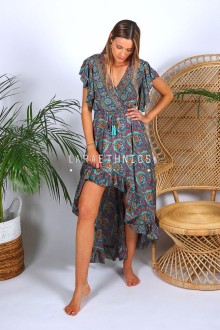 LONG WRAP DRESS - CHLOE