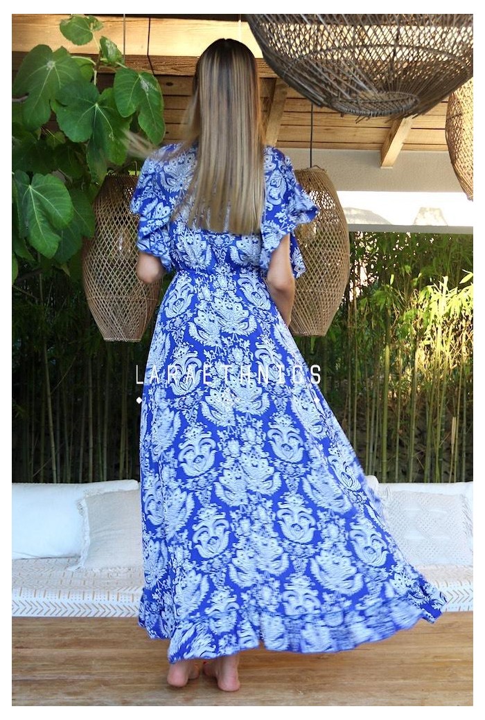 LONG WRAP DRESS - CHLOE