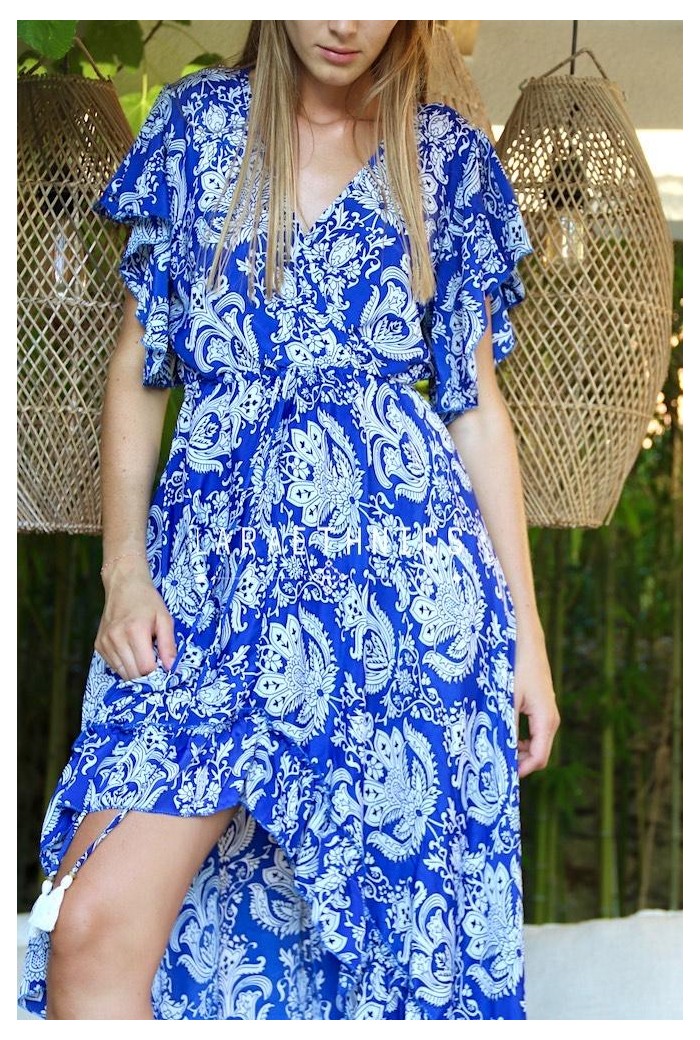 LONG WRAP DRESS - CHLOE