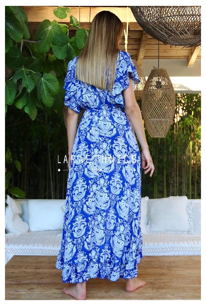 LONG WRAP DRESS - CHLOE