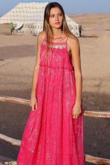LONG DRESS TO TIE ON THE SHOULDERS 