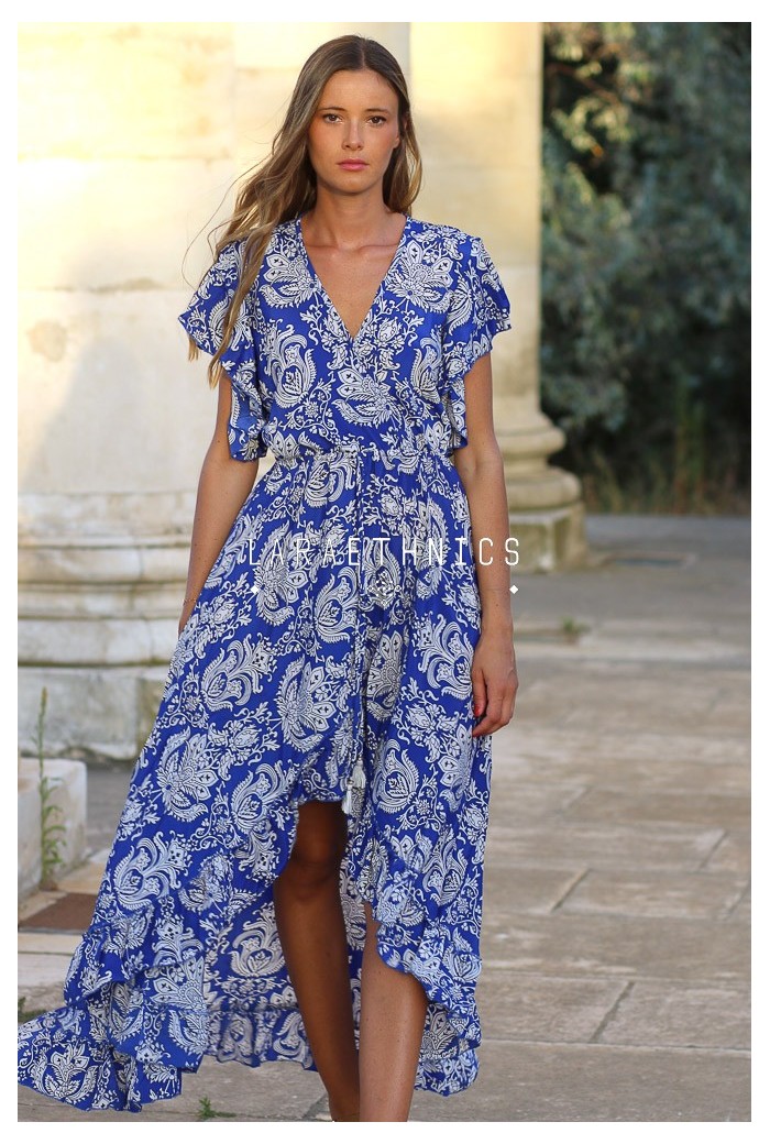 LONG WRAP DRESS - CHLOE