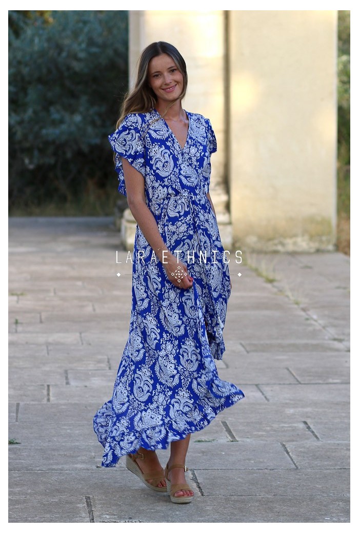 LONG WRAP DRESS - CHLOE