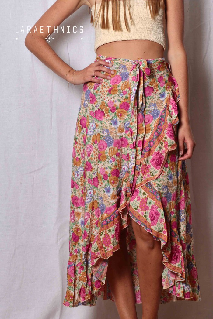 LONG WRAP SKIRT - SHARAH