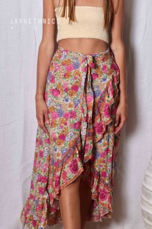 LONG WRAP SKIRT - SHARAH