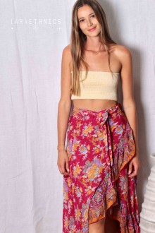 LONG WRAP SKIRT - SHARAH