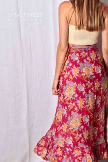 LONG WRAP SKIRT - SHARAH