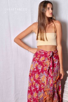 LONG WRAP SKIRT - SHARAH