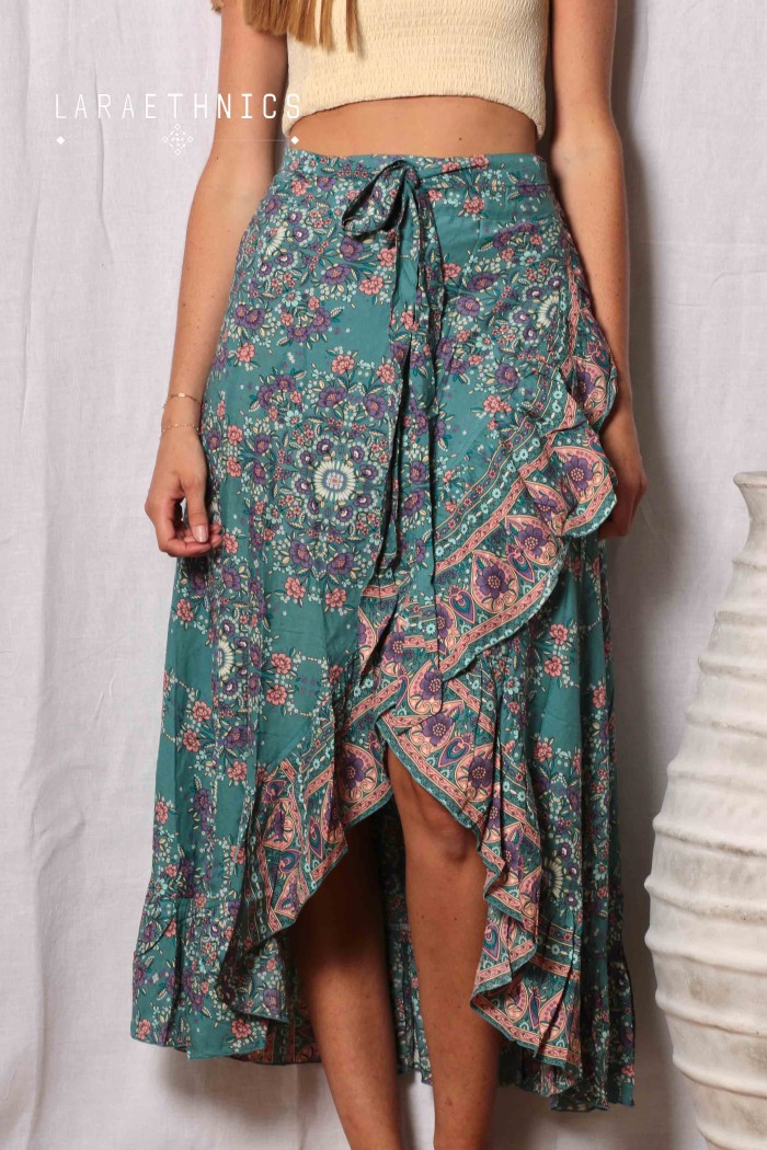 LONG WRAP SKIRT - SHARAH