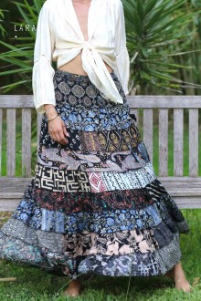 PATCHWORK SKIRT - GLAMOUR TOKYO