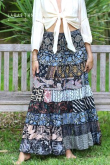 PATCHWORK SKIRT - GLAMOUR TOKYO