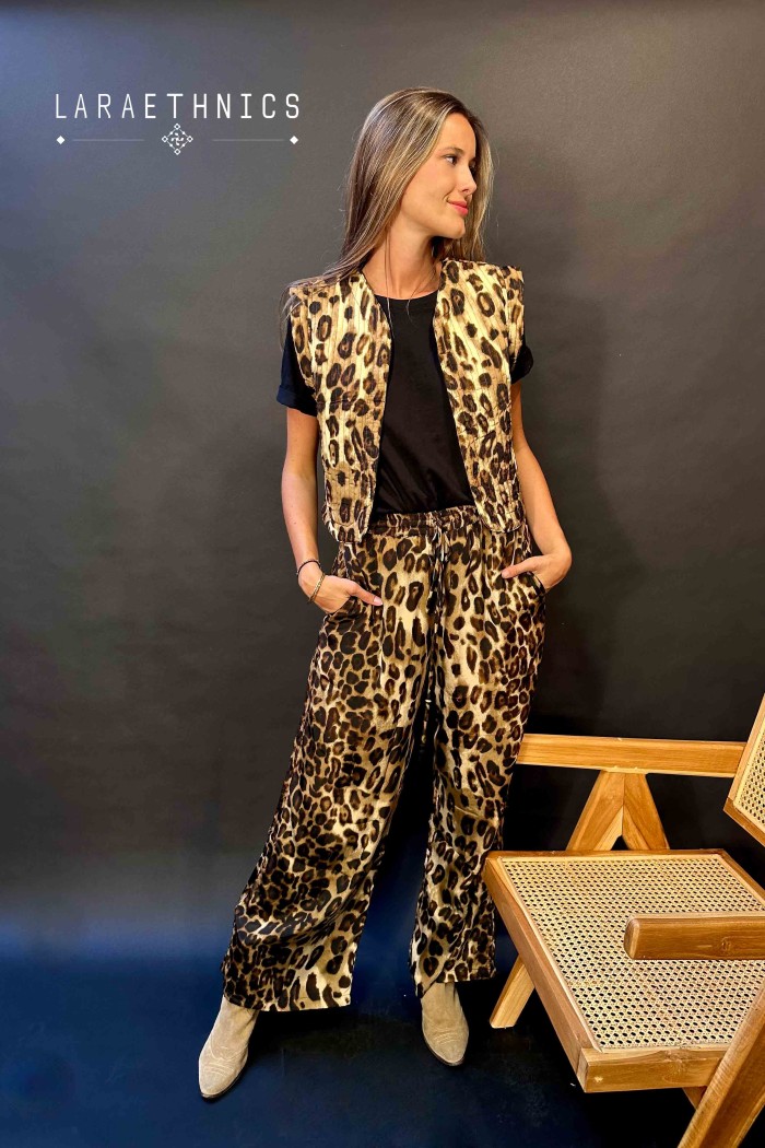 GILET LEOPARD - ESTRELLA