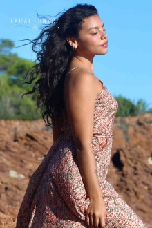 ROBE COURTE-VANILLE