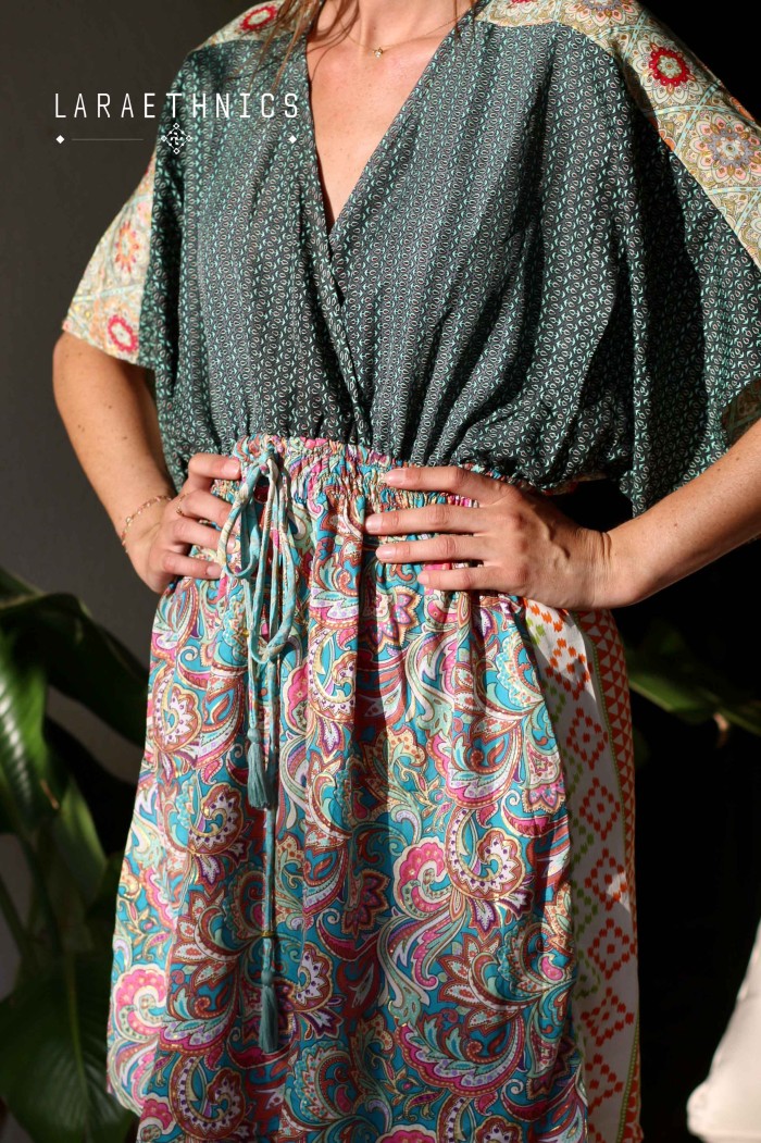 VESTIDO PATCHWORK - SISTA BAMBOO