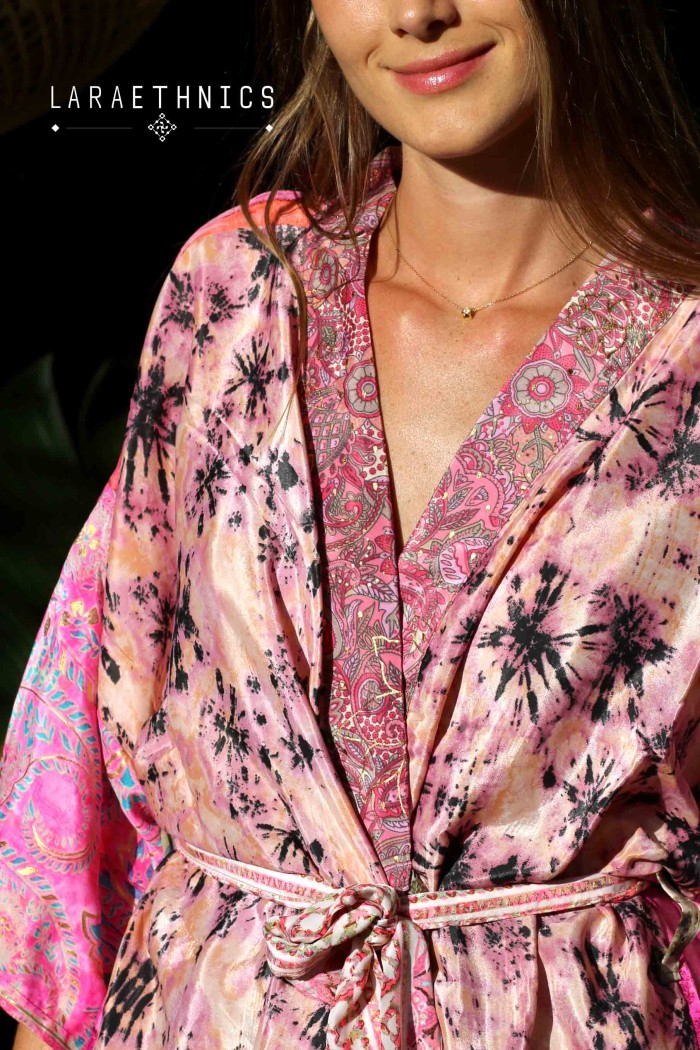 SHORT KIMONO - OCTAVIA POURPRE