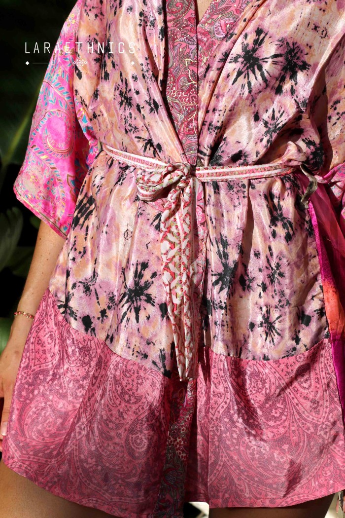 SHORT KIMONO - OCTAVIA POURPRE
