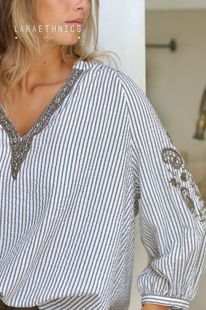EMBROIDERED BLOUSE - ALMA