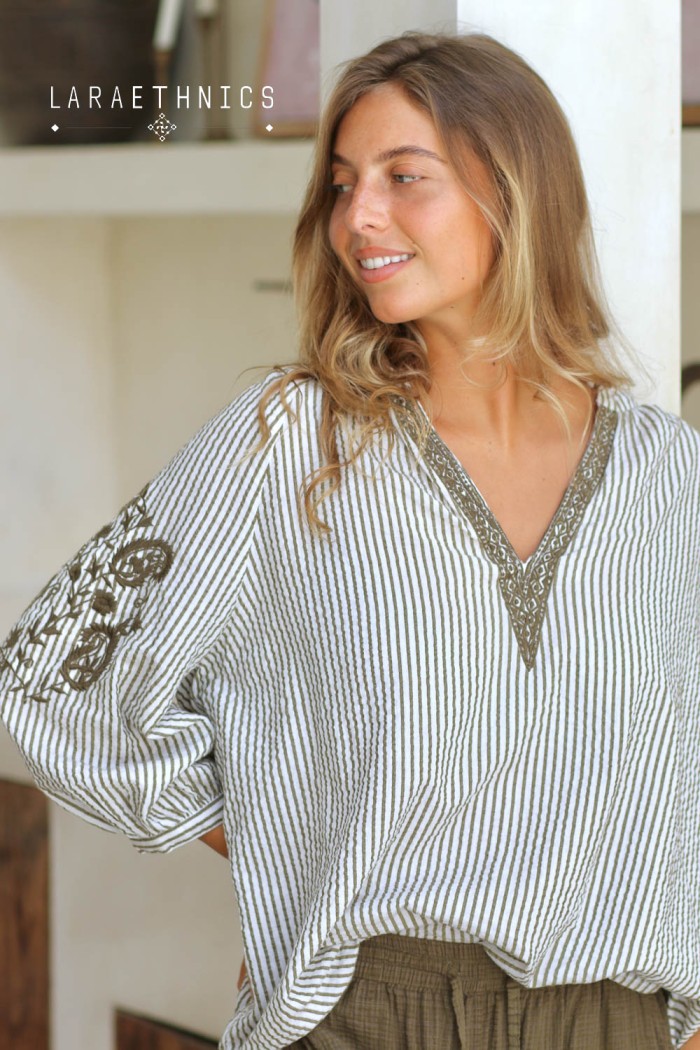 EMBROIDERED BLOUSE - ALMA