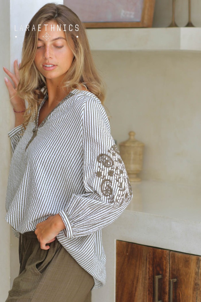 EMBROIDERED BLOUSE - ALMA