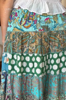 JUPE PATCHWORK - GLAMOUR SEA