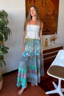 PATCHWORK SKIRT - GLAMOUR SEA