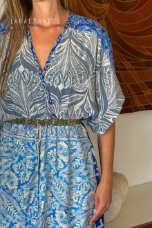 VESTIDO DE PATCHWORK - SORELLA DELOS