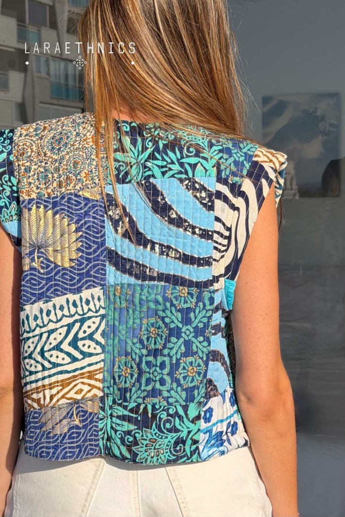 PATCHWORK VEST - ESTRELLA LAGON