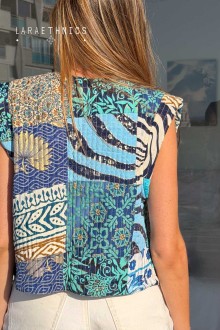 PATCHWORK VEST - ESTRELLA LAGON