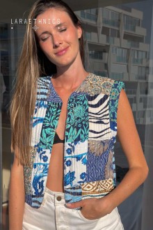 PATCHWORK VEST - ESTRELLA LAGON