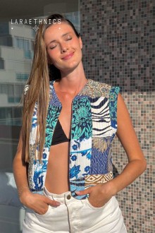 PATCHWORK VEST - ESTRELLA LAGON