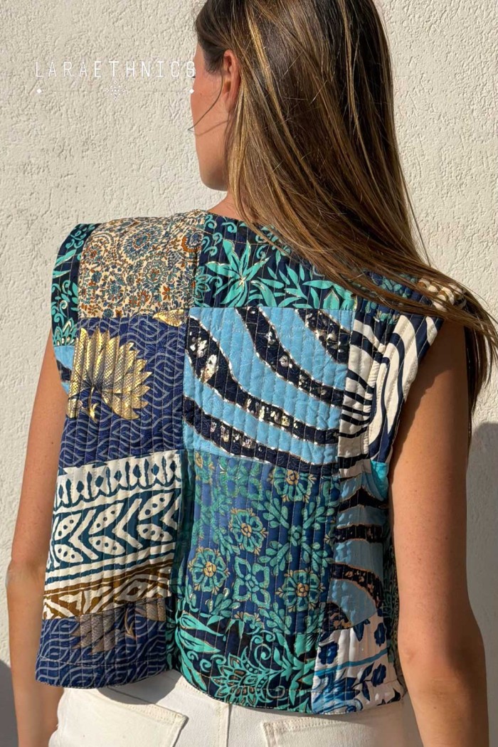 PATCHWORK VEST - ESTRELLA LAGON