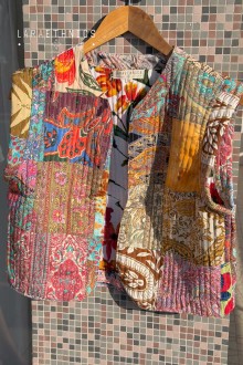 PATCHWORK VEST - ESTRELLA LITCHI