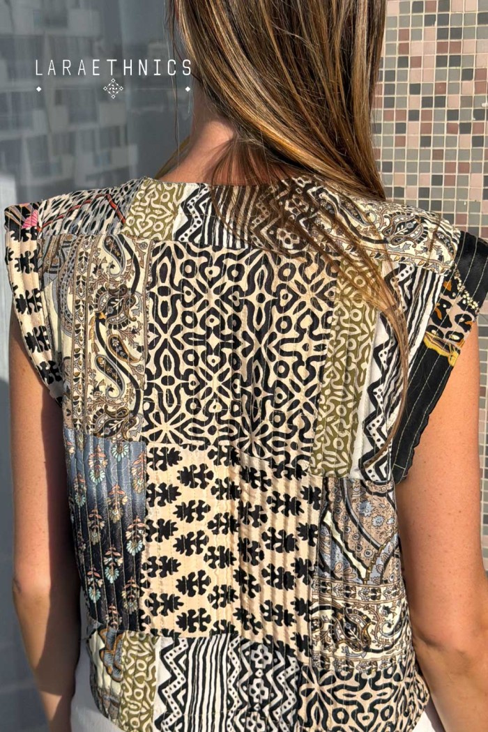 PATCHWORK VEST - ESTRELLA NIGHT