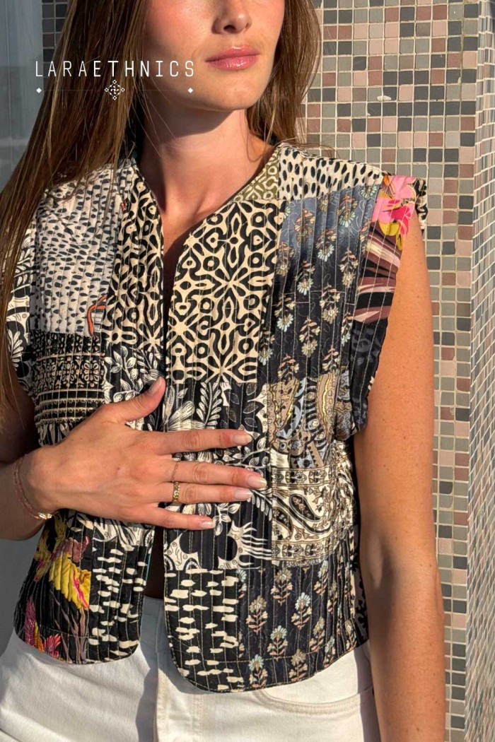 PATCHWORK VEST - ESTRELLA NIGHT