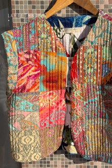 PATCHWORK VEST - ESTRELLA CORAIL