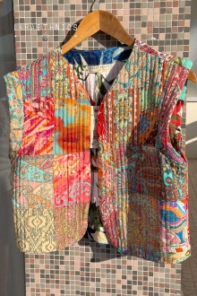 PATCHWORK VEST - ESTRELLA CORAIL