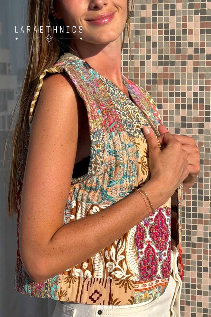 PATCHWORK VEST - ESTRELLA FIDJI