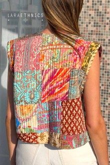 PATCHWORK VEST - ESTRELLA FIDJI