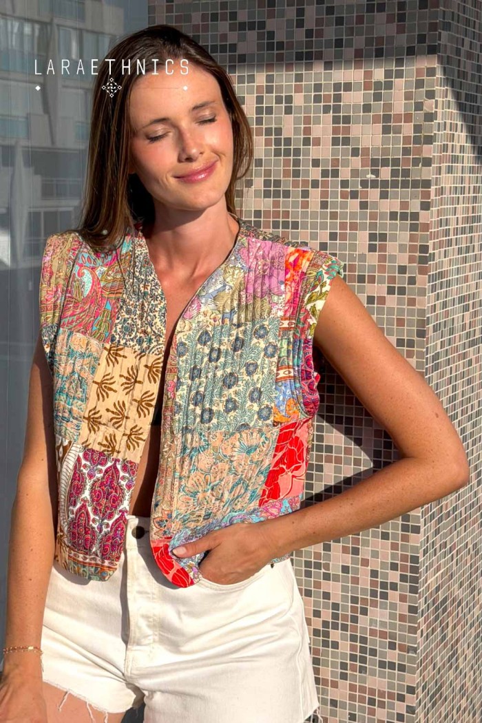 PATCHWORK VEST - ESTRELLA FIDJI