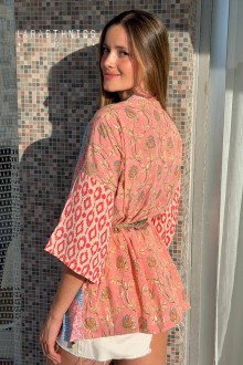 KIMONO DE PATCHWORK - OCTAVIA RUBIS