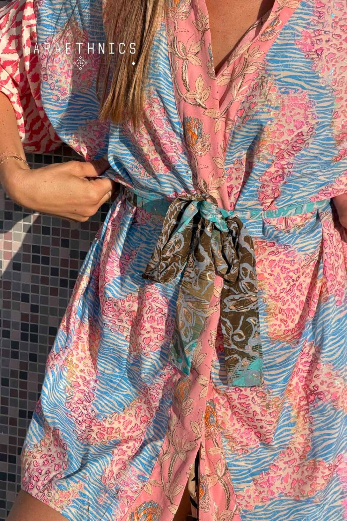 KIMONO DE PATCHWORK - OCTAVIA RUBIS