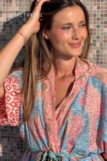 KIMONO DE PATCHWORK - OCTAVIA RUBIS
