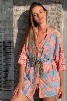 KIMONO DE PATCHWORK - OCTAVIA RUBIS