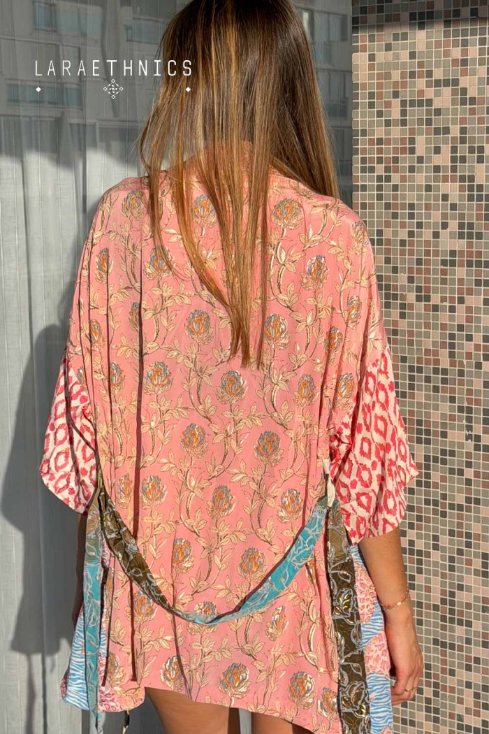 KIMONO DE PATCHWORK - OCTAVIA RUBIS