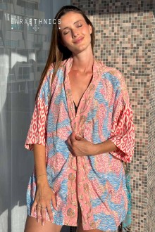 KIMONO DE PATCHWORK - OCTAVIA RUBIS