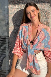 KIMONO DE PATCHWORK - OCTAVIA RUBIS