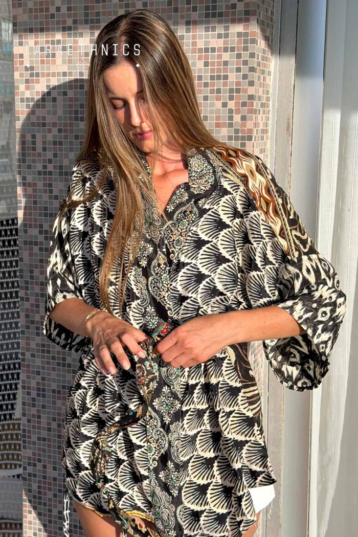 KIMONO DE PATCHWORK - OCTAVIA JUNGLE