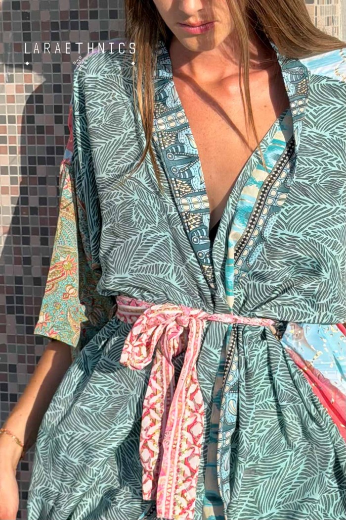 KIMONO DE PATCHWORK - OCTAVIA SHELL